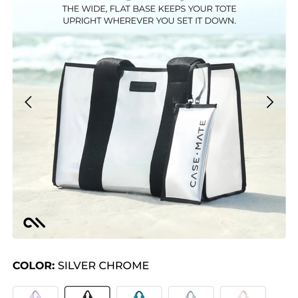 Case-Mate Iridescent Jelly Tote Bag with Pouch - Picture 11 of 13